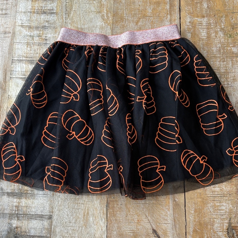 NWOT Cat & Jack Girls Halloween Skirt Set S(6/6x) - Picture 11 of 15